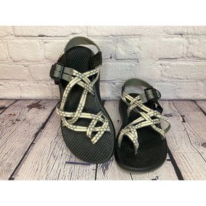 CHACOS Vibram Hiking Sandals Buckle Womens Size 5 Big Kids 3.5 Gray Tan Black